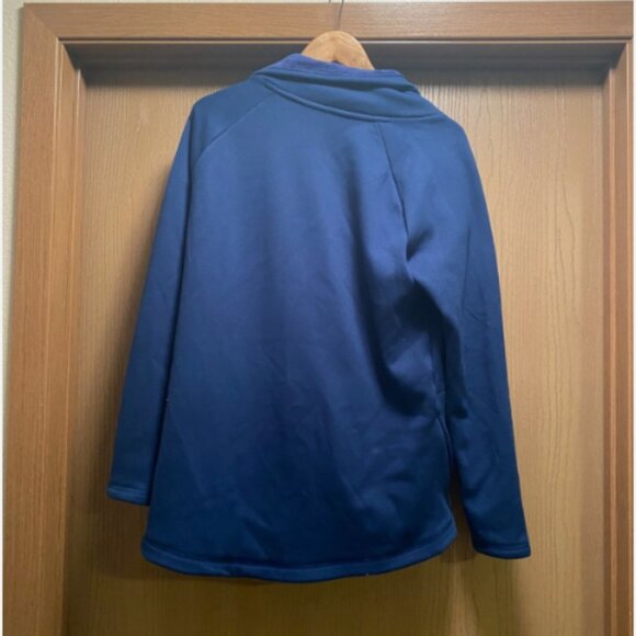 Athleta Cozy Karma Asym Pullover, Enchanted Blue SIZE L #383402 O1227H - Picture 4 of 4